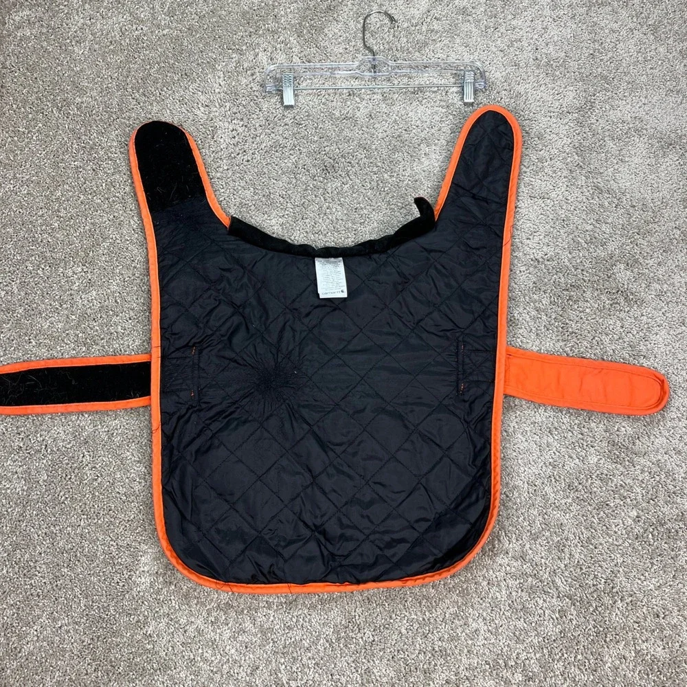 Carhartt Dog Chore Coat Unisex Medium Orange Quilted Insulated Canvas Vest EUC